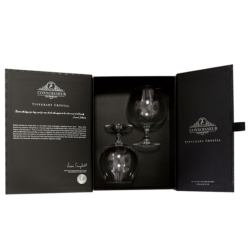 Tipperary Crystal Connoisseur Set of 2 Brandy Glasses 690ml in Gift Box